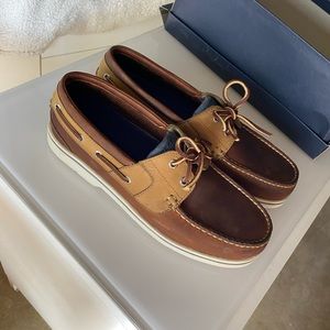 New Sperry Men’s endurance dk shoe in tan/pewter